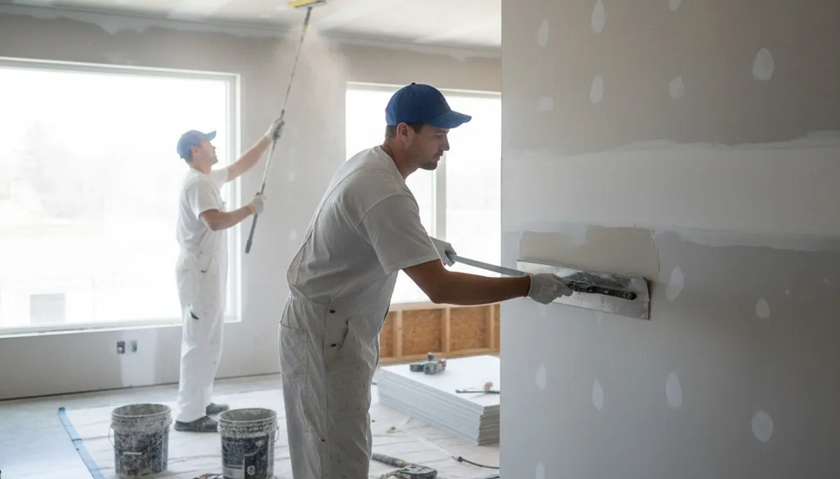 Drywall repair service in Hartford, CT for cracks, holes, and water damage before painting