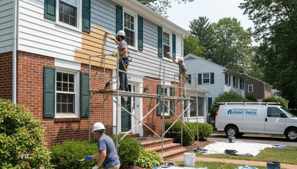Professional painter serving Hartford, CT, with residential and commercial painting services